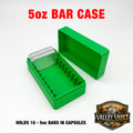 5 oz Silver Bar in Capsule Storage Box - Holds 10 Bars with or without Air Tight capsule