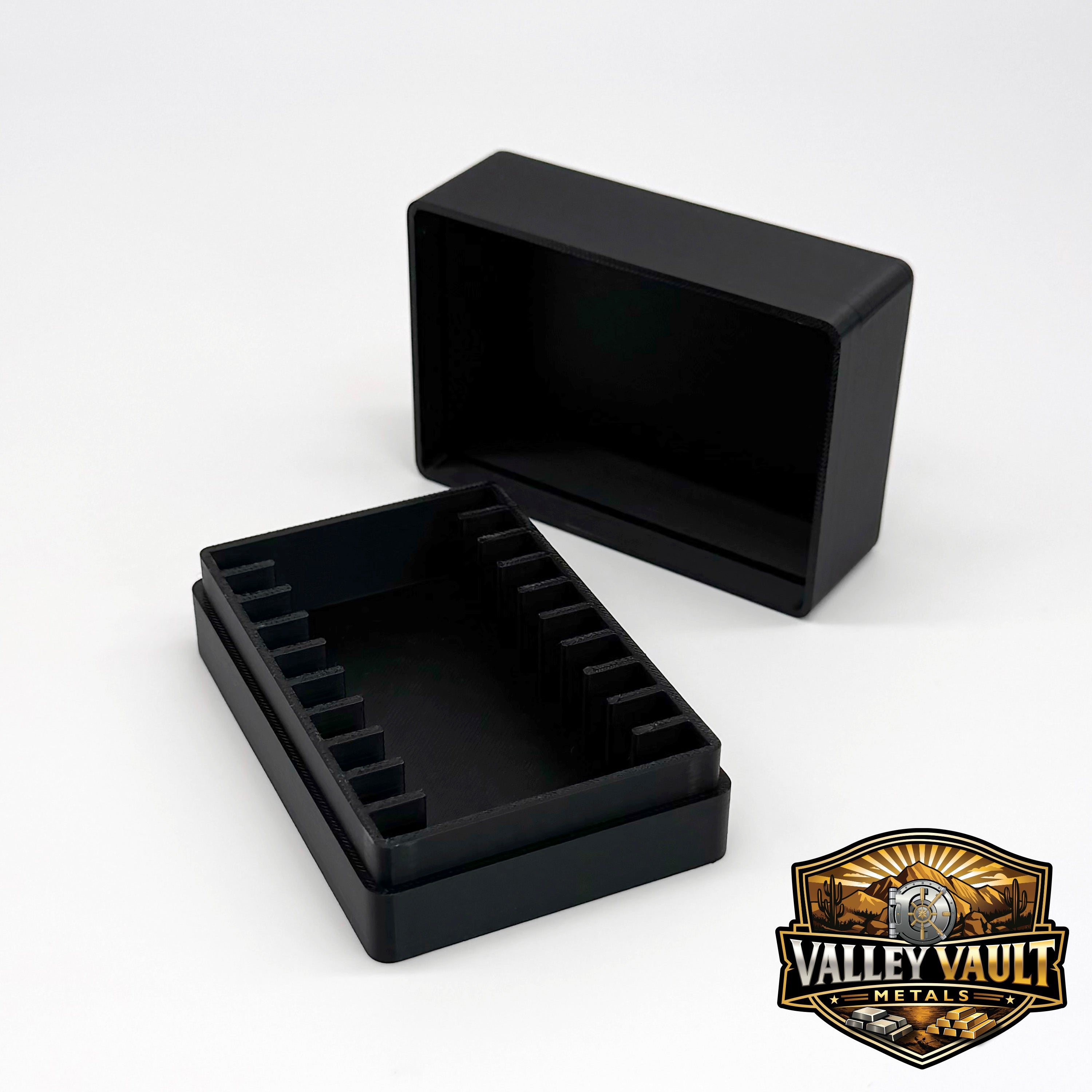 1 oz Silver Bars in Capsules Storage Box - Holds 10 Bars