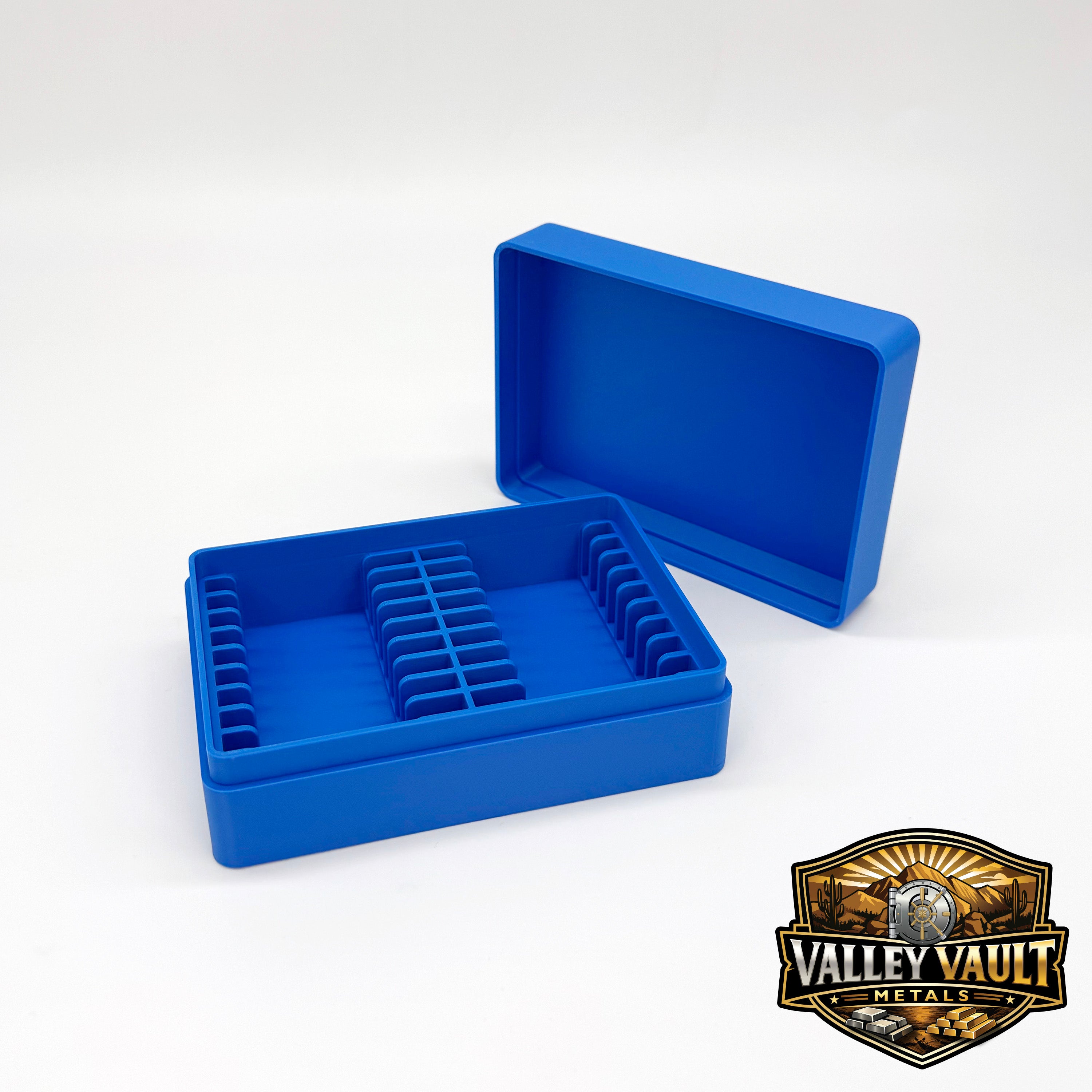 1 oz Silver Bars in Capsules Storage Box - Holds 20 Bars