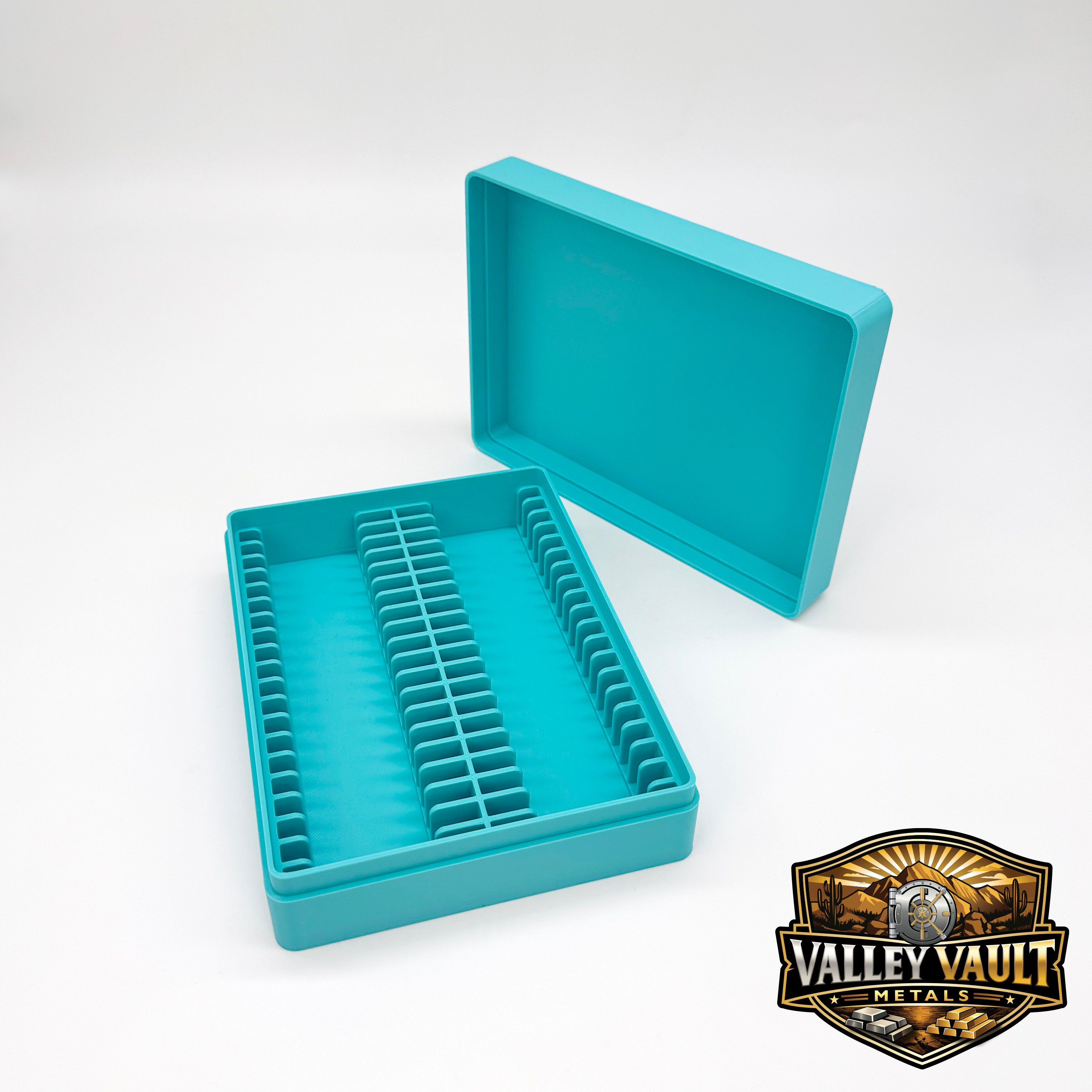 1 oz Silver Bars in Capsules Storage Box - Holds 40 Bars
