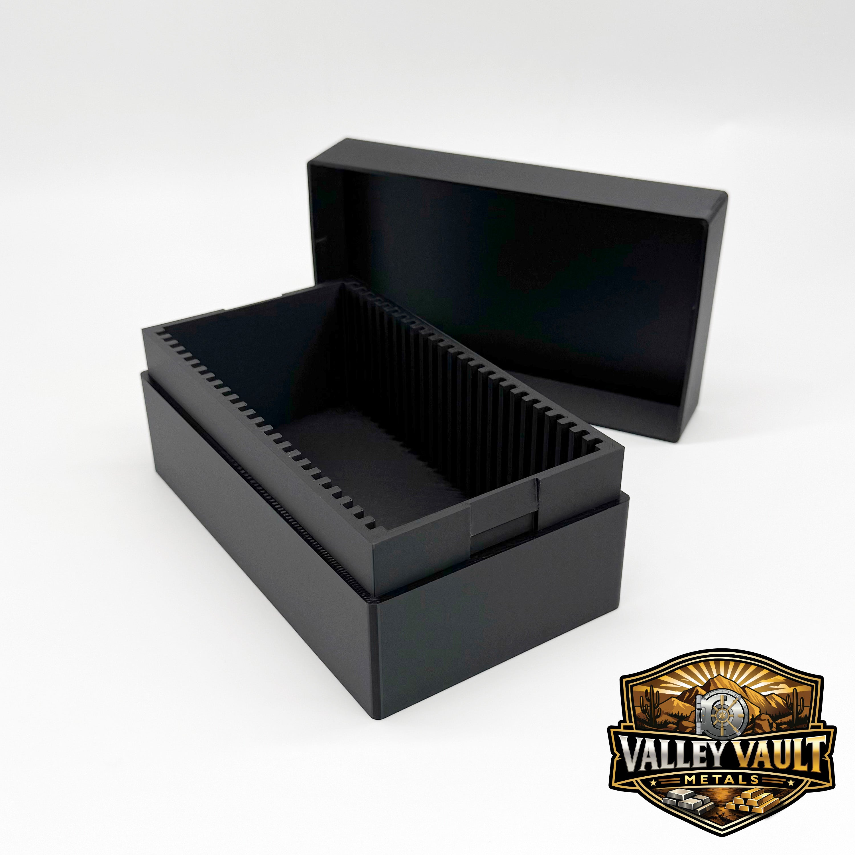 Silver & Gold Bar Assay Card Box - Holds 25 PAMP, TEP, Royal Mint, Germania