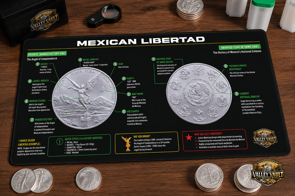*PRE-ORDER* Mexican Silver Libertad Coin Sorting Desk Mat