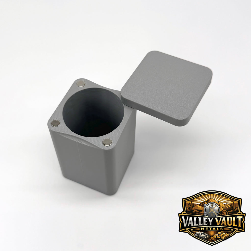 Silver Coin Tube with Magnet Lid - 40.8mm - Holds 20-22oz of Silver or Copper