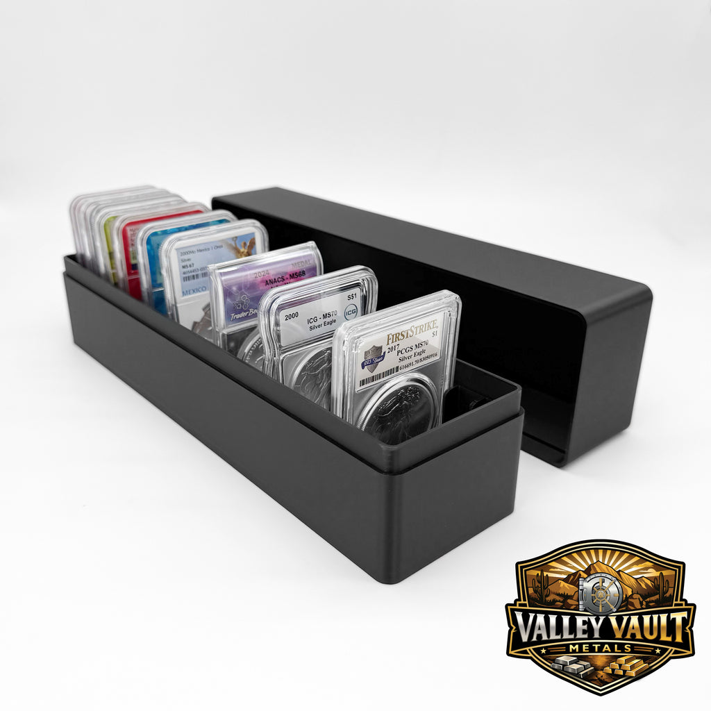 Graded Coin Slab Storage Box - Holds 20 NGC, PCGS, Cac, Anacs & ICG Slabs