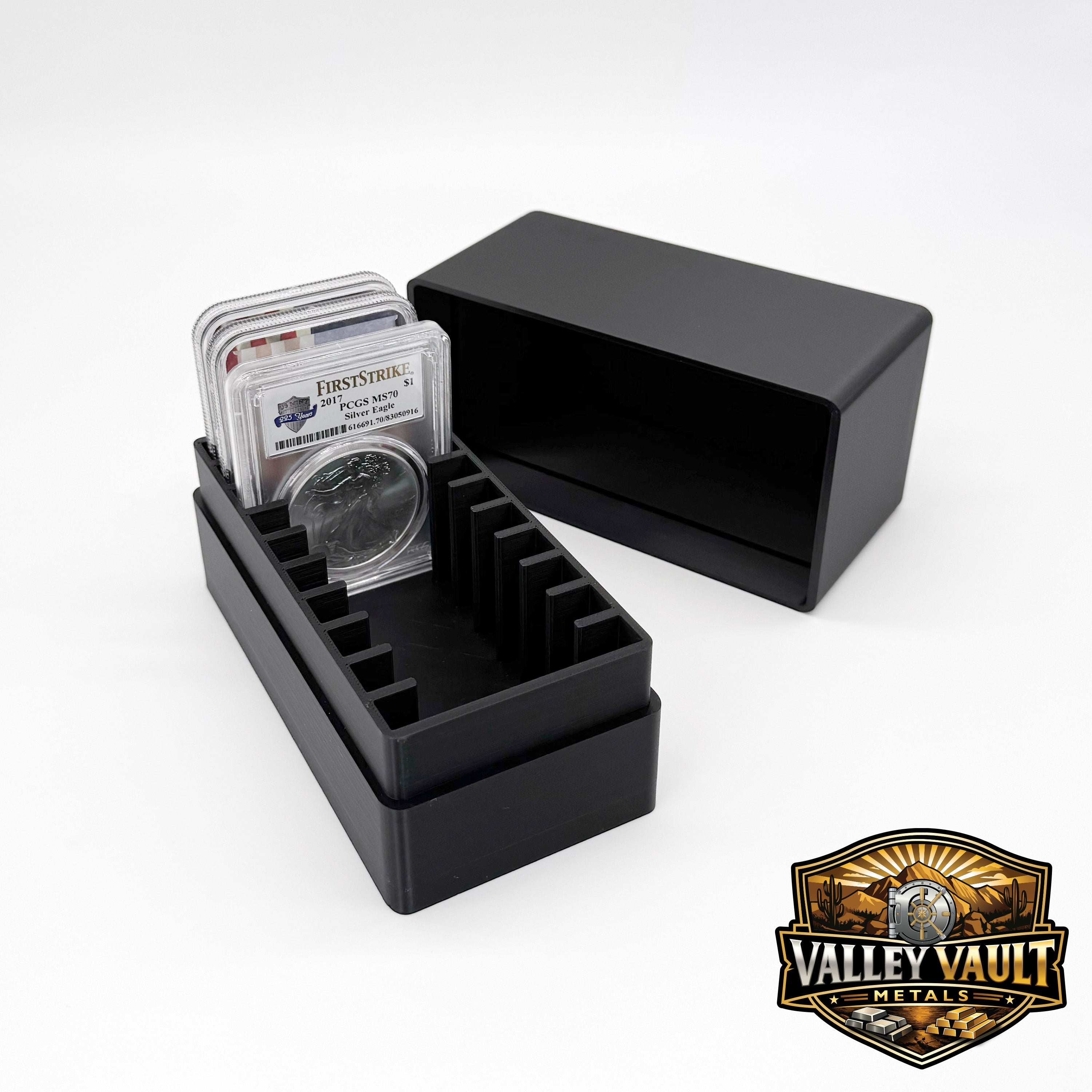 Graded Coin Slab Storage Box - Holds 10 NGC, PCGS, Cac & ICG Slabs