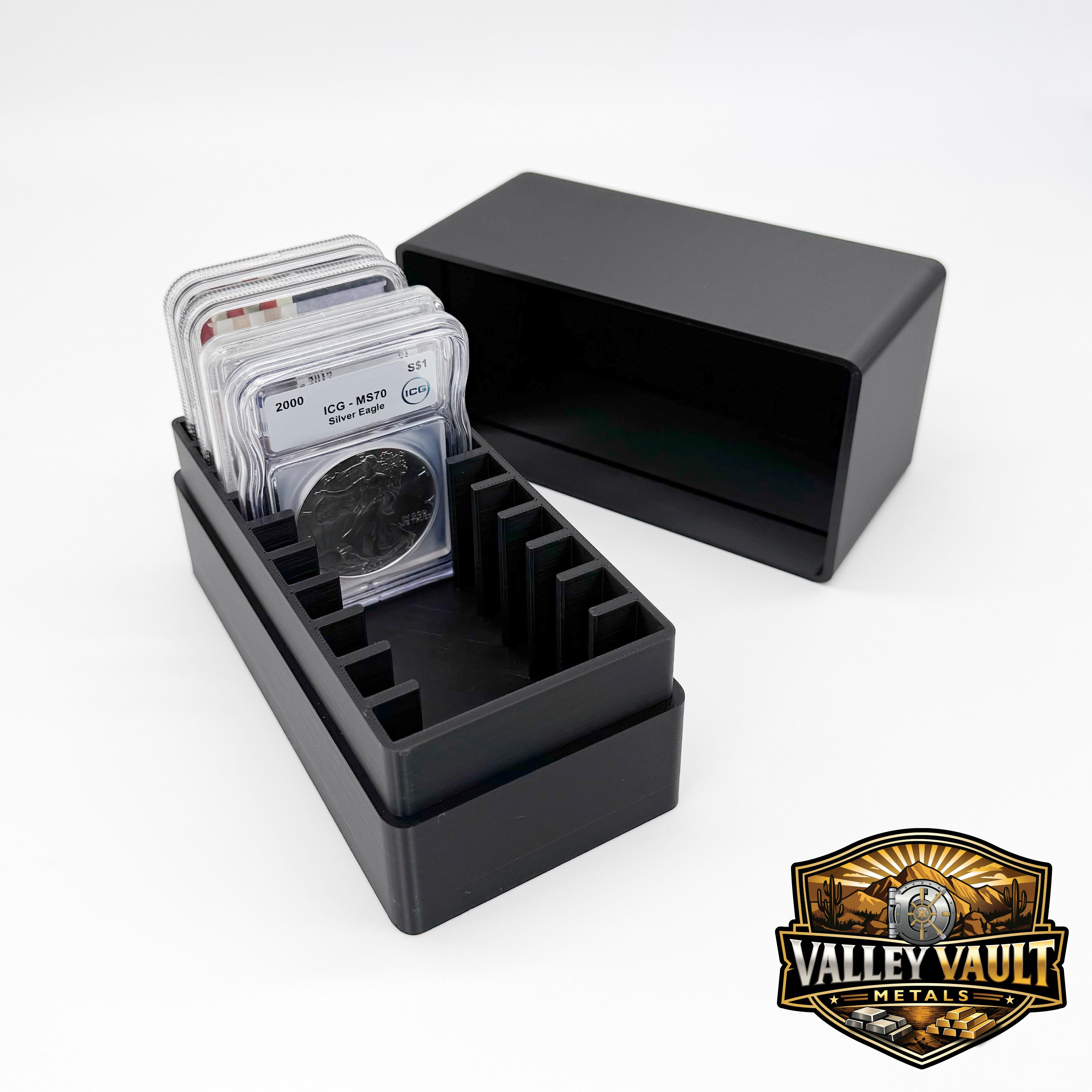 Graded Coin Slab Storage Box - Holds 10 NGC, PCGS, Cac & ICG Slabs