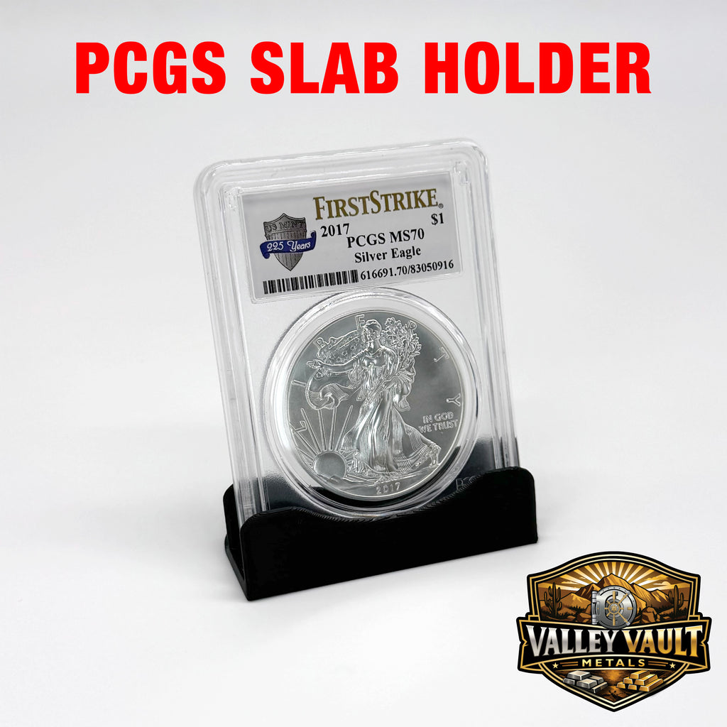Coin Slab Holder Display -  3 Pack, 5 Pack, 10 Pack or 20 Pack - Holds NGC, PCGS, ICG, and Cac