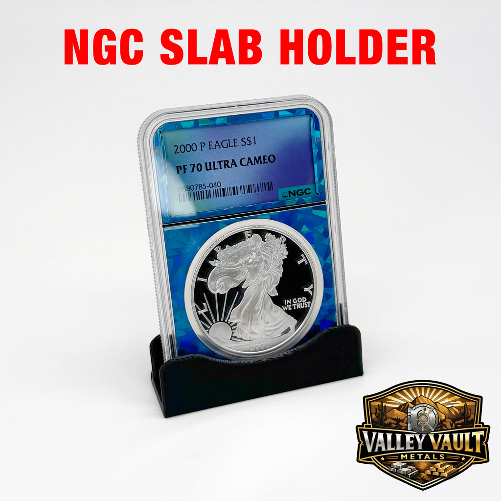 Coin Slab Holder Display -  3 Pack, 5 Pack, 10 Pack or 20 Pack - Holds NGC, PCGS, ICG, and Cac