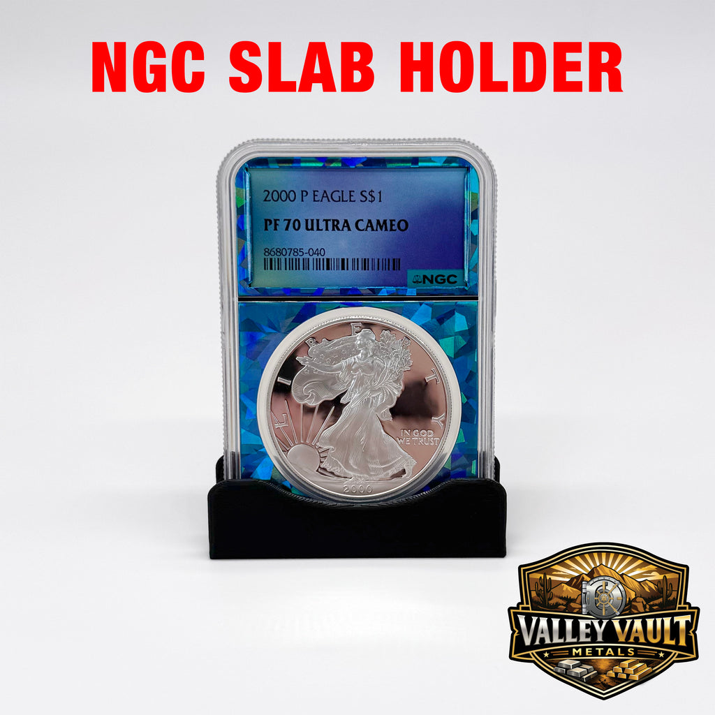 Coin Slab Holder Display -  3 Pack, 5 Pack, 10 Pack or 20 Pack - Holds NGC, PCGS, ICG, and Cac
