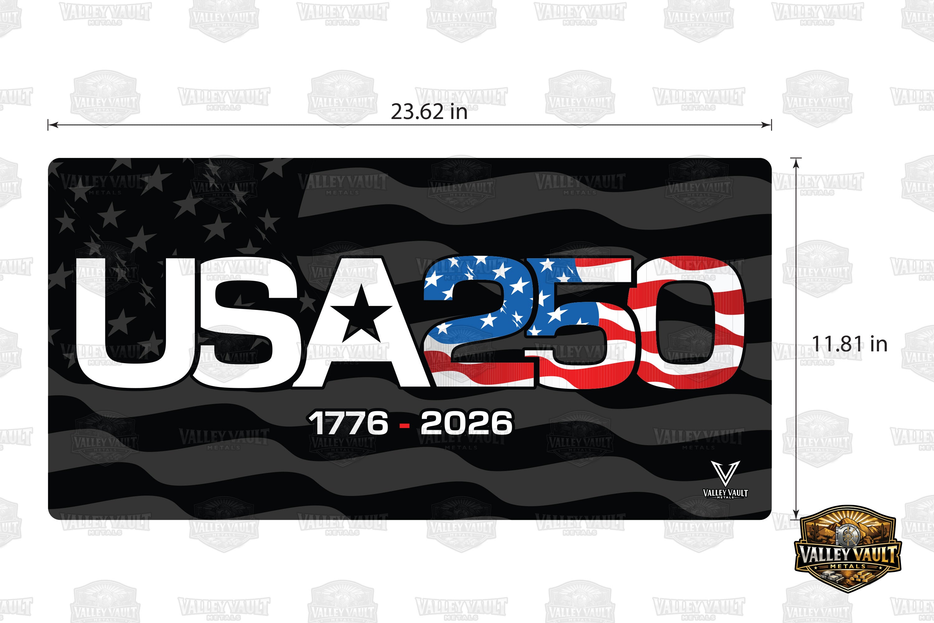 USA 250 Coin Sorting Desk Mat